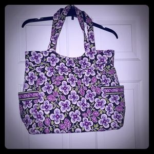 Vera Bradley Purple Pleated tote